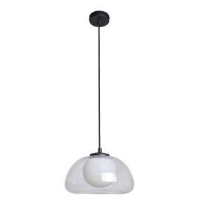Lampa wisząca Ainale PND-54637-1-BK-CL oprawa w kolorze czarnym ITALUX