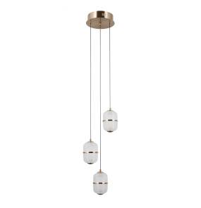 Lampa wisząca Alani PND-34375-3-HBR oprawa w kolorze złotym ITALUX