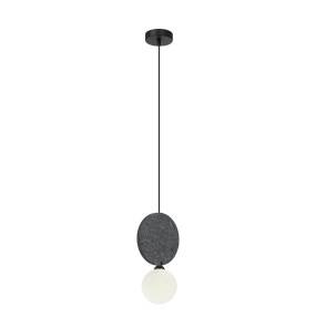 Lampa wisząca Andrea PND-59779-1M-GR oprawa w kolorze czarnym z szarym elementem ITALUX