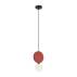 Lampa wisząca Andrea PND-59779-1M-RED oprawa w kolorze czarnym z czerwonym elementem ITALUX