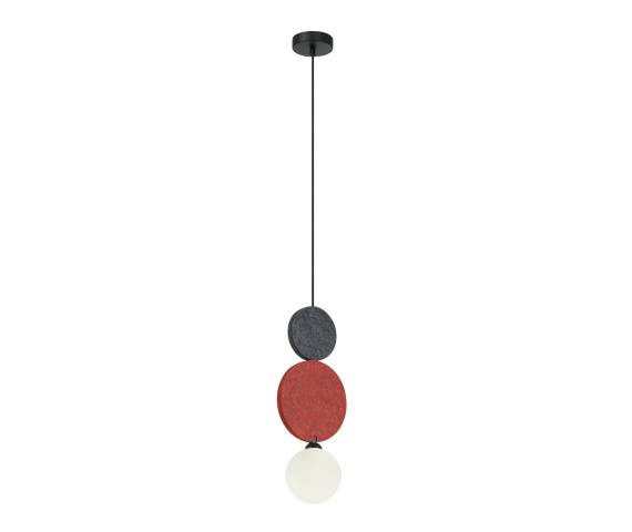 Lampa wisząca Andrea PND-59779A-1M-MLTI oprawa w kolorze czarnym z kolorowymi elementami ITALUX