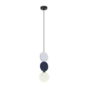 Lampa wisząca Andrea PND-59779B-1S-MLTI oprawa w kolorze czarnym z kolorowymi elementami ITALUX