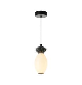 Lampa wisząca Balos PND-94921-1B-BK oprawa w kolorze czarnym z szarym elementem ITALUX