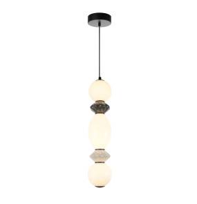 Lampa wisząca Balos PND-94921-3V-BK oprawa w kolorze czarnym z szarymi elementami ITALUX