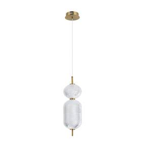 Lampa wisząca Corado PND-81438-1C-GD oprawa w kolorze złotym ITALUX