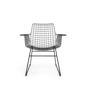 Krzesło FUR0020 w kolorze czarnym HKLIVING