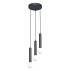 Lampa wisząca Filano PND-33574-3-BK oprawa w kolorze czarnym ITALUX