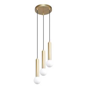 Lampa wisząca Filano PND-33574-3-GD oprawa w kolorze złotym ITALUX