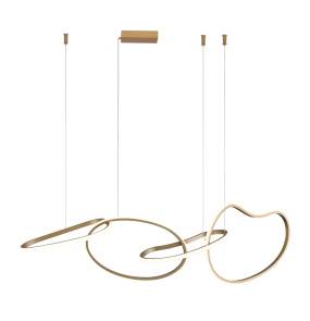 Lampa wisząca Fonte PND-22412-S4-GD oprawa w kolorze złotym ITALUX