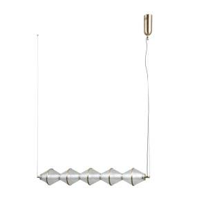 Lampa wisząca Fuente PND-34395-5-HBR oprawa w kolorze złotym ITALUX