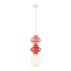 Lampa wisząca Latera PND-94331C-1S-MLTI oprawa w kolorze białym z kolorowymi elementami ITALUX
