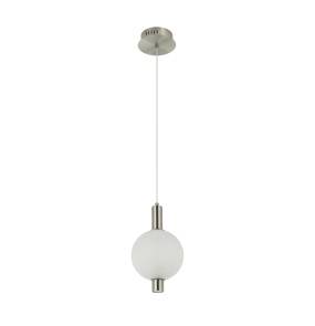 Lampa wisząca Lenti PND-83631-1-SC-WH oprawa w kolorze srebrnym ITALUX