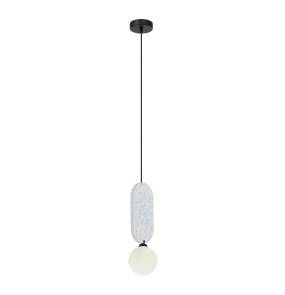 Lampa wisząca Lorenzo PND-59815-1-LGR oprawa w kolorze czarnym z szarym elementem ITALUX