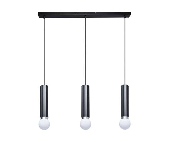 Lampa wisząca Macera PND-33849-3-BK oprawa w kolorze czarnym ITALUX