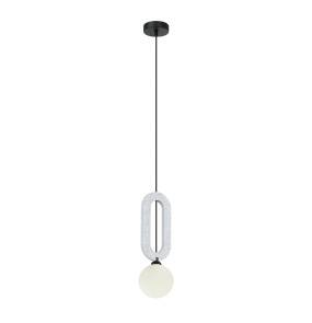 Lampa wisząca Masso PND-59839-1-LGR oprawa w kolorze czarnym z szarym elementem ITALUX