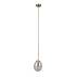 Lampa wisząca Meolo PND-40825-1-GD oprawa w kolorze złotym z bursztynowym kloszem ITALUX