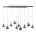 Lampa wisząca PURE E-INFINITY 2221-15 oprawa w kolorze szarym PAUL NEUHAUS