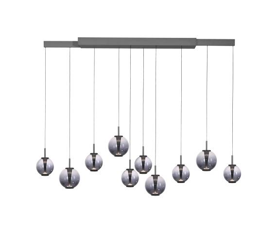 Lampa wisząca PURE E-INFINITY 2221-15 oprawa w kolorze szarym PAUL NEUHAUS