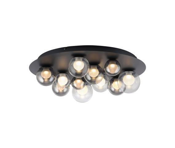 Lampa sufitowa PURE POPUP 6588-15 oprawa w kolorze szarym PAUL NEUHAUS