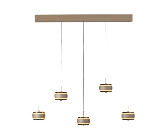 Lampa wisząca PURE FALLING RINGS 2504-97 oprawa w kolorze brązowym PAUL NEUHAUS