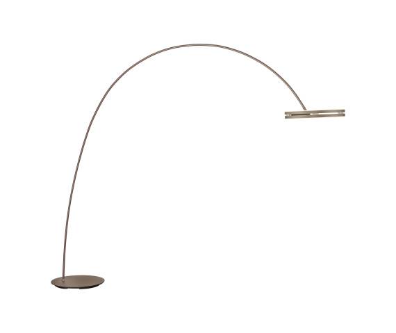 Lampa podłogowa PURE LOOP-BOW 561-97 oprawa w kolorze brązowym PAUL NEUHAUS