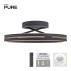 Lampa sufitowa PURE LOOP 6552-18 oprawa w kolorze czarnym PAUL NEUHAUS