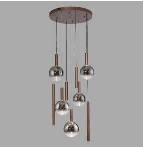 2287-23 BOWL LAMPA WISZĄCA BRĄZOWA