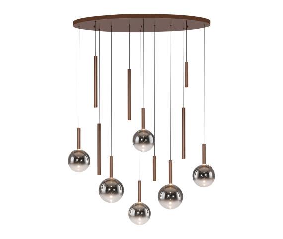 2288-23 BOWL LAMPA WISZĄCA BRĄZOWA