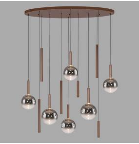 2288-23 BOWL LAMPA WISZĄCA BRĄZOWA