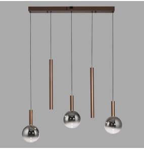 2286-23 BOWL LAMPA WISZĄCA BRĄZOWA