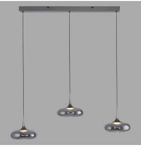 15693-15 POSH LAMPA WISZĄCA SZARA