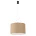 Lampa wisząca NEVIA SL.1849 oprawa w kolorze czarnym z abażurem taupe SOLLUX LIGHTING 