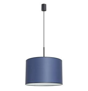 Lampa wisząca NEVIA SL.1851 oprawa w kolorze czarnym z granatowym abażurem SOLLUX LIGHTING 