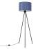 Lampa podłogowa NEVIA SL.1855 oprawa w kolorze czarnym z granatowym abażurem SOLLUX LIGHTING