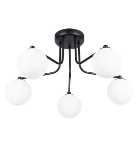 Lampa sufitowa ASTRAL 5 SL.1663 oprawa w kolorze czarnym SOLLUX LIGHTING