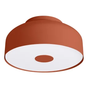 Plafon OMIQ SL.1681 oprawa w kolorze ochry czerwonej SOLLUX LIGHTING