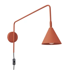 Kinkiet NOX SL.1701 oprawa w kolorze ochry czerwonej SOLLUX LIGHTING
