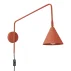 Kinkiet NOX SL.1701 oprawa w kolorze ochry czerwonej SOLLUX LIGHTING