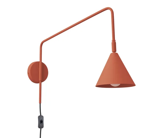 Kinkiet NOX SL.1701 oprawa w kolorze ochry czerwonej SOLLUX LIGHTING