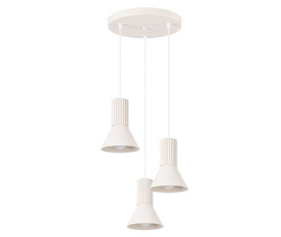 Lampa wisząca ESTRIA 3 SL.1871 oprawa w kolorze beżowym SOLLUX LIGHTING
