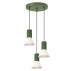 Lampa wisząca ESTRIA 3 SL.1873 oprawa w kolorze oliwkowym SOLLUX LIGHTING
