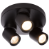 Plafon Pointa LP-6398/3C Round BK oprawa w kolorze czarnym LIGHT PRESTIGE