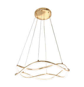 Lampa wisząca Twist LP-1982/1P GD oprawa w kolorze złotym LED CCT LIGHT PRESTIGE