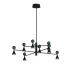 Żyrandol BINGO P0684 oprawa w kolorze czarnym MAXLIGHT