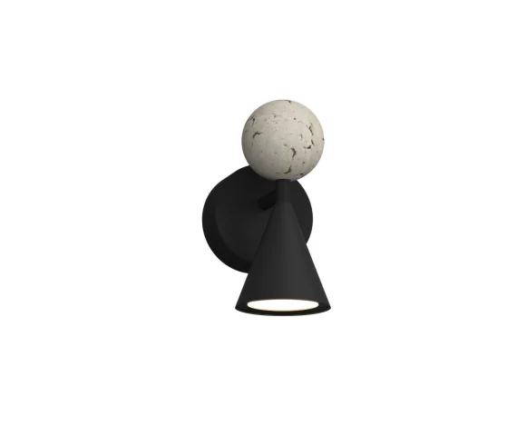 Kinkiet BINGO W0445 oprawa w kolorze czarnym MAXLIGHT