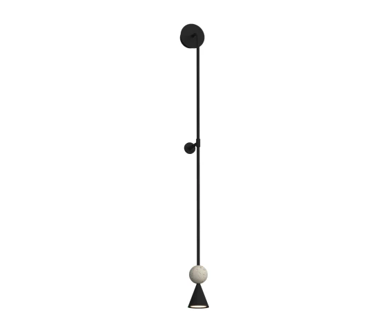 Kinkiet BINGO W0447 oprawa w kolorze czarnym MAXLIGHT