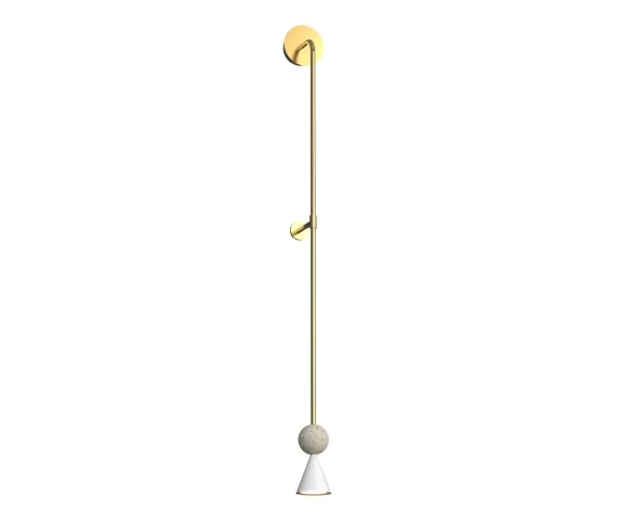 Kinkiet BINGO W0449 oprawa w kolorze złotym MAXLIGHT
