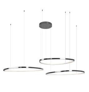 Lampa wisząca CAYENNE 3 P0663D oprawa w kolorze szczotkowanej czerni MAXLIGHT