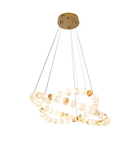Lampa wisząca CORALYS P0623D oprawa w kolorze złotym MAXLIGHT