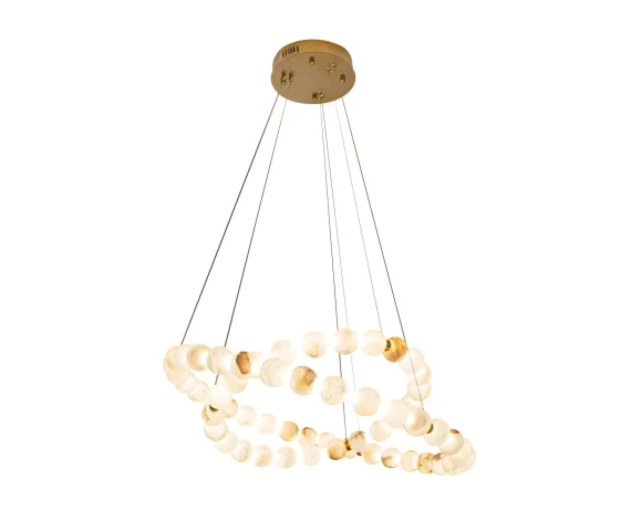 Lampa wisząca CORALYS P0623D oprawa w kolorze złotym MAXLIGHT